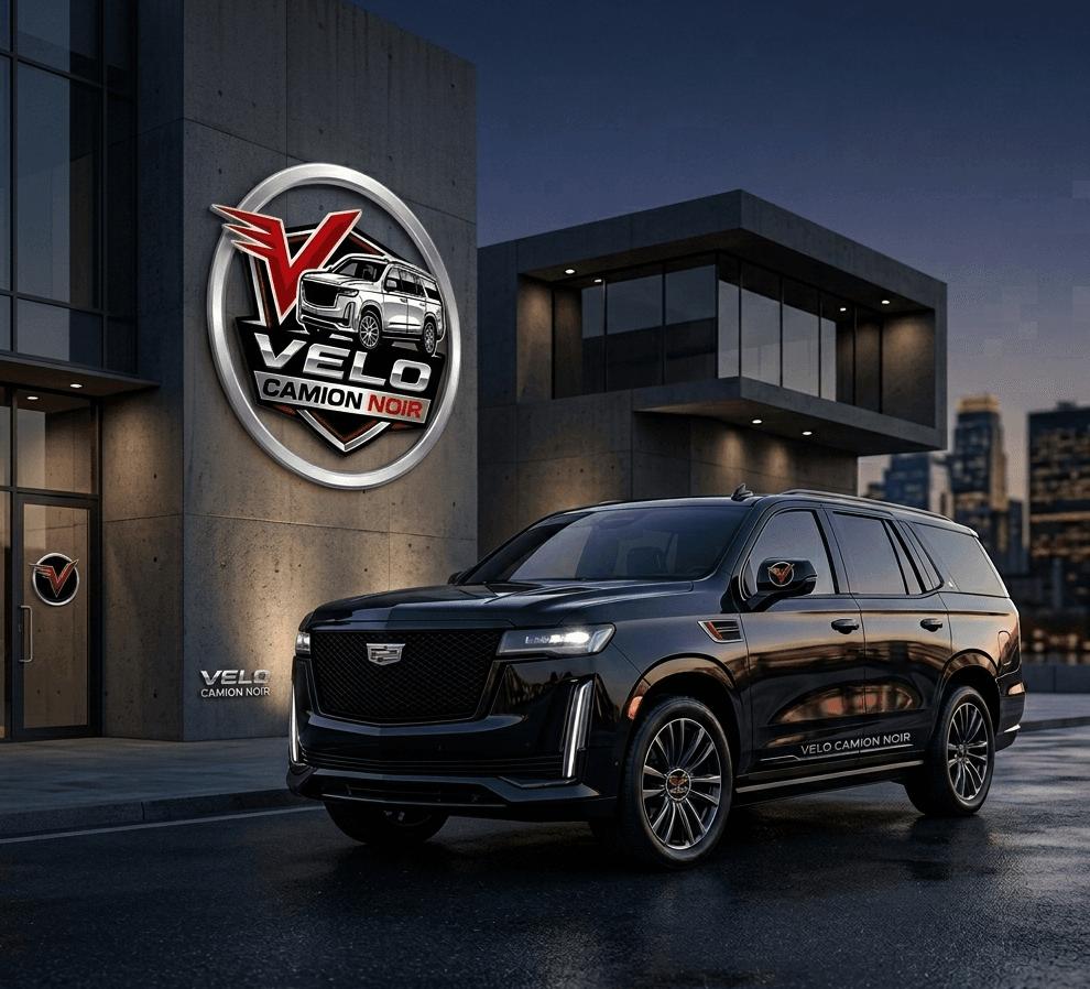 Velo Camion Noir Escalade outside headquarters